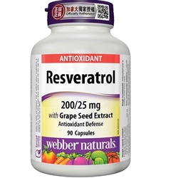 Webber Naturals Resveratrol with Grape Seed Extract
