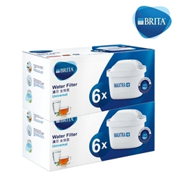 BRITA MAXTRA+ Ready-to-use Water Filter Cartridge-White (Pack of 12) [Licensed Import]