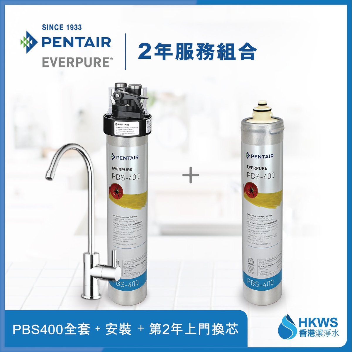 Pentair Everpure Pbs Under Counter Water Filter Years Service