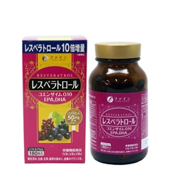 FINE JAPAN ® Resveratrol+Q10 81g (450mg x 180's) 