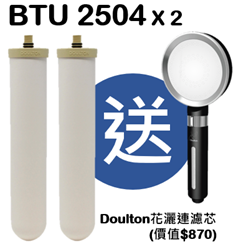 Doulton BTU 2504 濾芯 (2 支組合價) (送Doulton花灑連濾芯) 