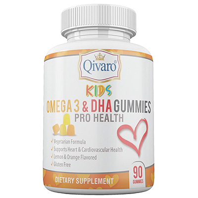 Qivaro(可兒麗)兒童素食Omega 3 & DHA軟糖90粒