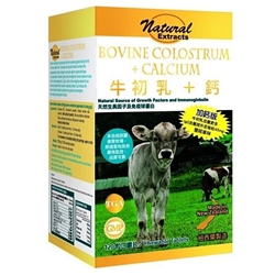 Natural Extracts BOVINE COLOSTRUM + CALCIUM (120 chewable tablets)
