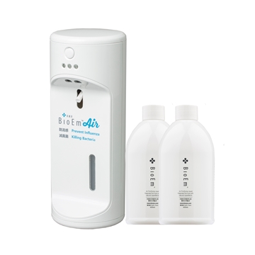 Picture of BioEm AD7400 Auto Hand Sanitizing Dispenser with Air Sanitizing & Purifying Liquid Refill Pack