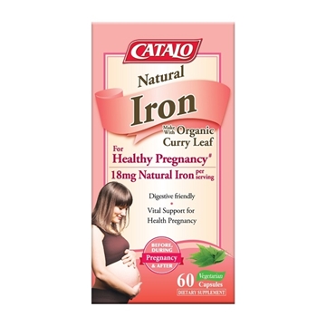 Picture of CATALO  Natural Iron Made With Organic Curry Leaf 60 Capsules