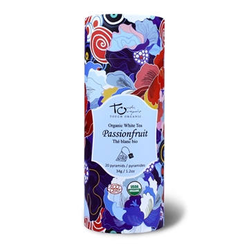 Picture of Touch Organic Organic Passion Fruit White Tea / Mint Green Tea Triangle Tea Bags 20 bags