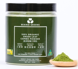 Beanie 100% Australian Organic Green Leaf Combo Powder (30 days)