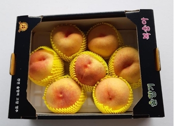 Picture of Fresh Checked Korean Peach Gift Set for 2 (5-7pcs 2KG)