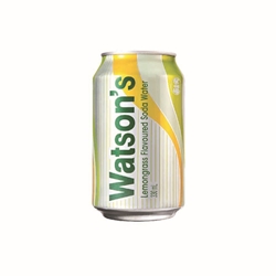 Watson's Lemongrass Soda 334 ml 24 Cans