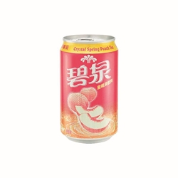 Crystal Spring Peach Tea 334 ml 24 Cans