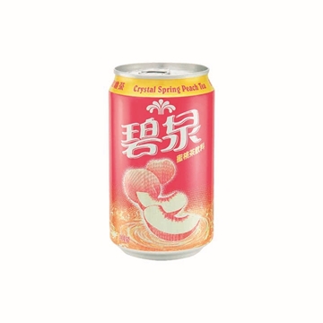 Picture of Crystal Spring Peach Tea 334 ml 24 Cans
