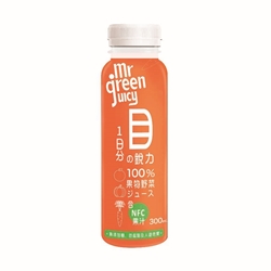 Mr. Green Juicy 菓蔬先生 100%胡蘿蔔南瓜橙混合果蔬汁 300毫升 24支