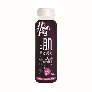 圖片 Mr. Green Juicy 菓蔬先生 100% 紫甘藍紅菜頭紅葡萄混合果蔬汁 300毫升 24支