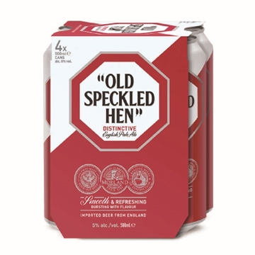 Picture of Old Speckled Hen English Fine Ale 500ml 4 Cans x 6 Packs