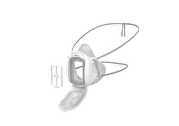 图片 Gill Face Mask 成人矽胶口罩( FDA医疗认证) (白色1个)