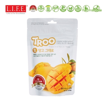 图片 Troo 韩国天然冷冻干果零食(芒果) 20g