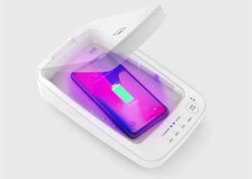 图片 O2U Air Mobile 2合1 手机萤幕消毒器