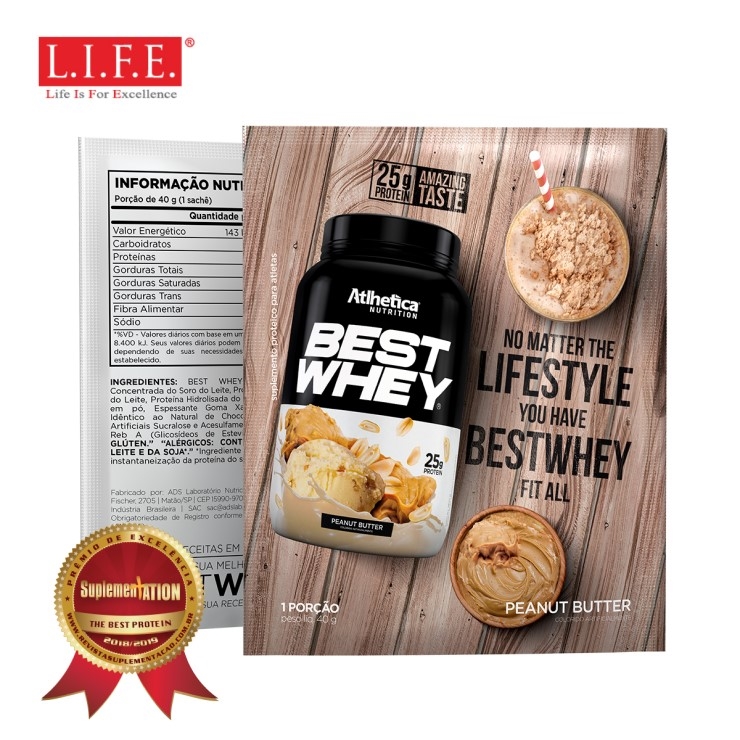 BEST WHEY Protein Powder (Peanut Butter) 40g Protein Powder health