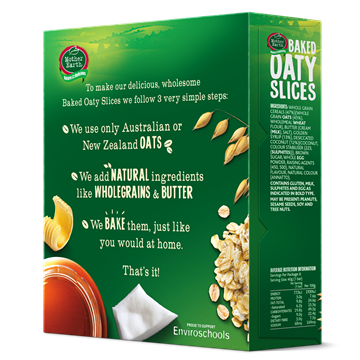 Picture of Mother Earth New Zealand Baked Oaty Slices Anzac 240gm