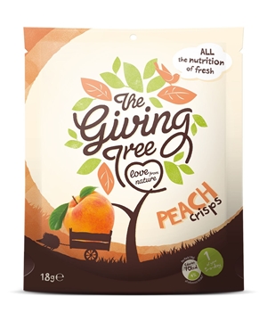Picture of Giving Tree Freeze Dried Peach Crisps 18g