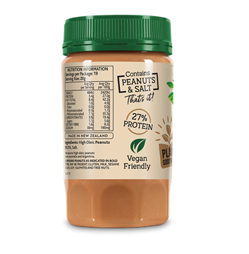 Picture of Mother Earth New Zealand Smooth Peanut Butter (no added sugar) 380g
