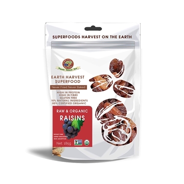 Picture of Earth Harvest Organic Raisins 185g