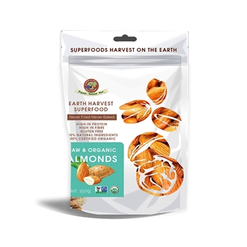Picture of Earth Harvest Organic Raw Almonds 150g