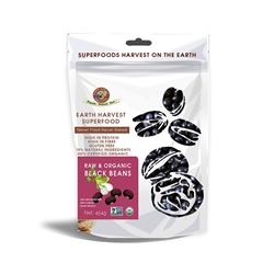 Earth Harvest Organic Black Beans (Green Seed) 454g