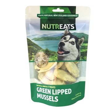 Picture of Nutreats New Zealand Freeze-dried Green Lipped Mussels for Pets 50g