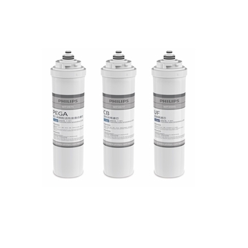 Picture of Philips WP4161 Under Cabinet Water Filter Cartridge Set (WP3975-PEGA + WP3977-CB + WP3985-UF) [Original Licensed]