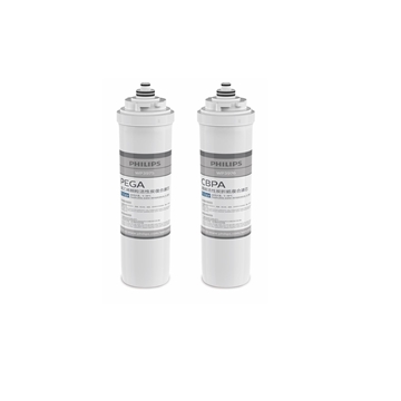 Picture of Philips WP4111 Under Cabinet Water Filter Cartridge Set (WP3975-PEGA + WP3976-CBPA) [Licensed Import]
