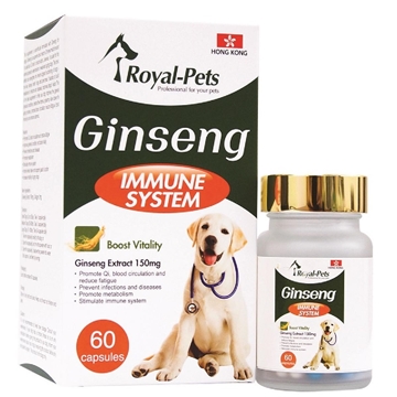 Picture of Royal-Pets Ginseng Extract 150mg 60 capsules