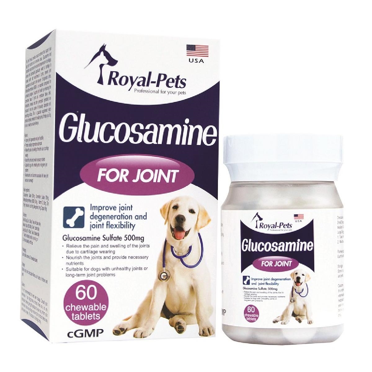 View of Royal-Pets | Glucosamine 500mg 60 chewable tablets | Dog Joint Health ...