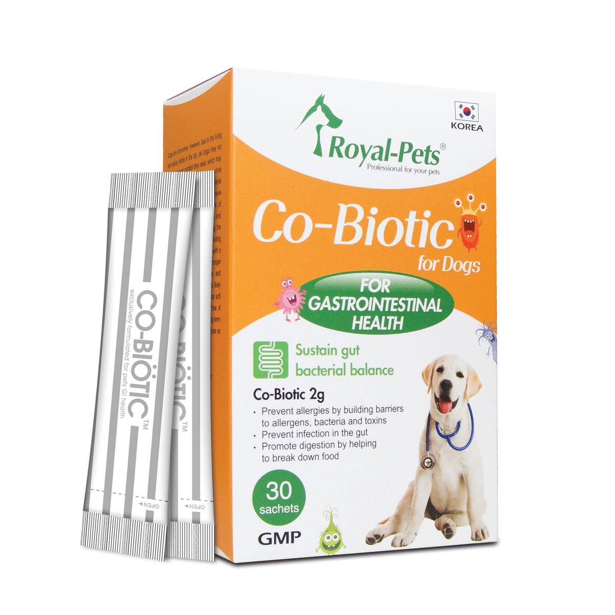 Royal-Pets Co-Biotic 犬用腸胃益生素 30小包