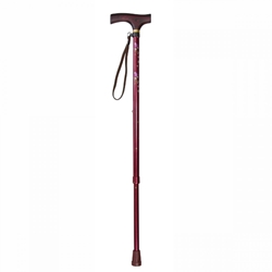 TacaoF Adjustable Patterned Walking Stick (Sakura Red/Sakura Blue)