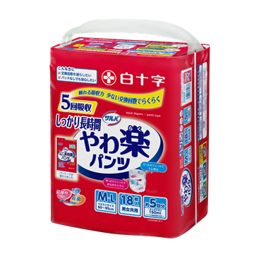 图片 日本喜舒乐 成人纸尿裤 安全防护型 中码 (18片/包)