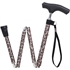 Picture of Silver Solutions Foldable Walking Stick (Leopard Print/Brown Floral)