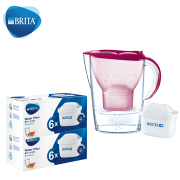 Picture of BRITA Malila Coo MAXTRA+ filter jug with 12-piece filter element, fruit berry color 2.4L [Licensed Import]