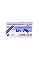 Livingstone - Liv-Wipe Mini Alcohol Swabs, 70% (65 x 30mm) 100pcs