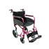 Picture of Aidapt Compact Transport Aluminium Wheelchair (Black/Pink)