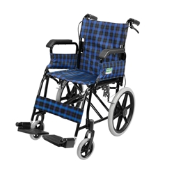 Aidapt Foldable Attendant Propelled Transport Wheelchair (Flip-up Armrests)