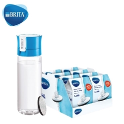 BRITA Vital Portable Water Filter Bottle 0.6L (with 1 Chip) + 24 Filters [Original Licensed]