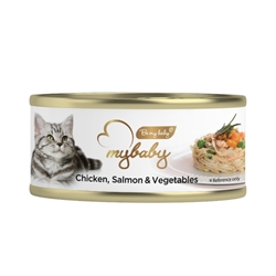 MyBaby Cat Canned Food - Chicken, Salmon & Vegetables 85g