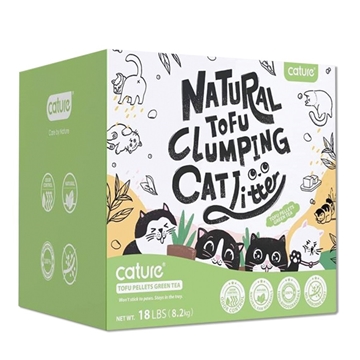 Picture of Cature Natural Tofu Clumping Cat Litter (Green Tea) 8.2 kg
