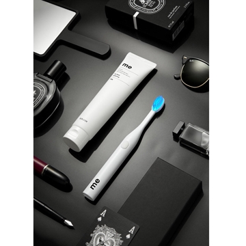 圖片 E:flash ME Set 藍光LED牙刷套裝 + Ubisafe 可攜式牙刷消毒器 (粉藍色)