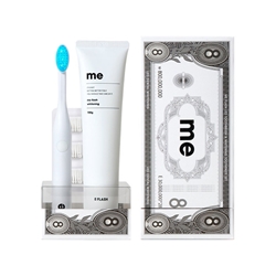 E:FLASH-ME flash Blu-ray whitening toothbrush set free (whitening toothpaste 150G + independent portable mouthwash)