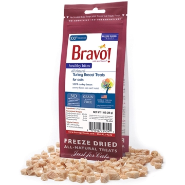 Picture of Bravo Healthy Bites Turkey Breast Treats For Cats 28g