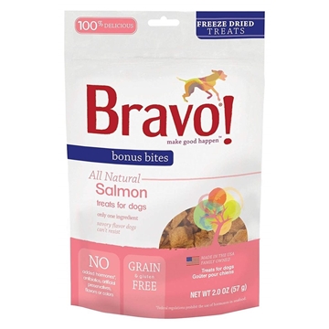 Picture of Bravo Bonus Bites® Freeze Dried Salmon Treats For Dogs 57g