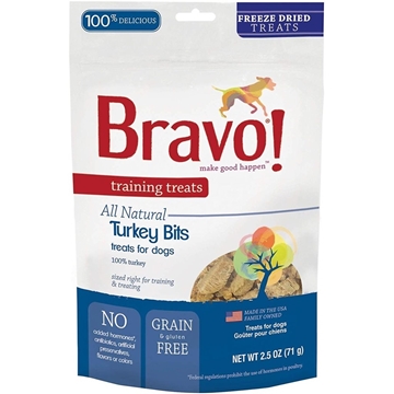 Picture of Bravo Training Treats Turkey Bites For Dogs 71g