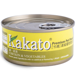 Kakato 雞肉及蔬菜貓狗罐頭 170g